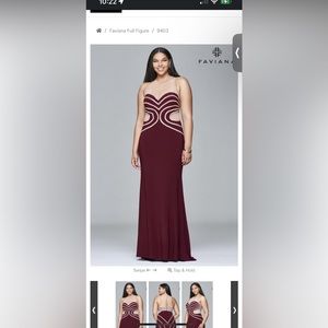 Faviana curve prom/evening dress